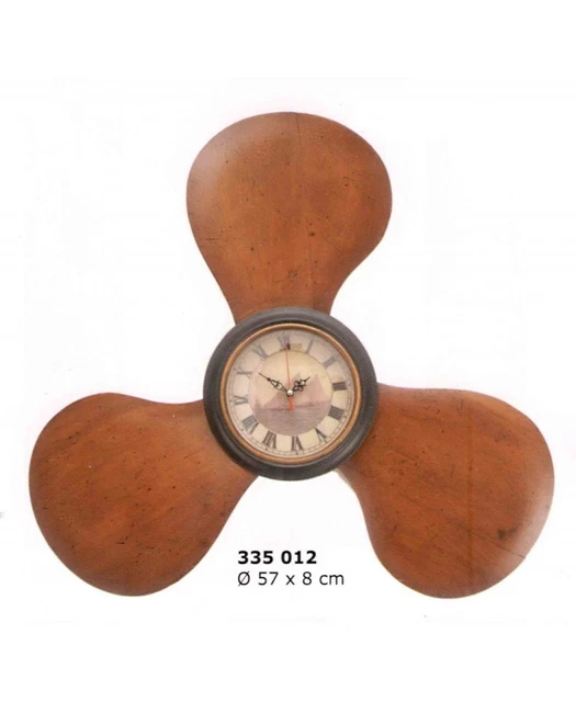 Reloj hélice en madera