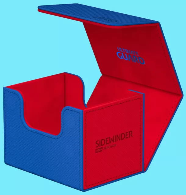 ULTIMATE GUARD SYNERGY BLUE / RED 100+ SIDEWINDER DECK CASE Card Storage Box ccg