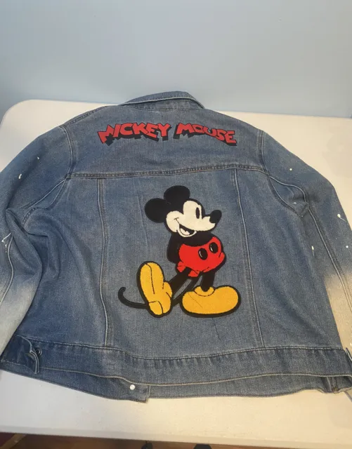 Disney Mickey Mouse Womens Jean Jacket 3XL