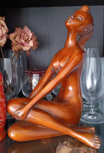 RS Made in Germany Alte Keramikfigur Tänzerin Frau Mädchen Art Deco Akt Nude