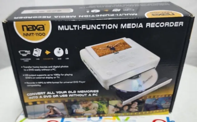 Naxa NMT-1100 Multi Function Media Recorder Convert Home Movie VHS to DVD or USB