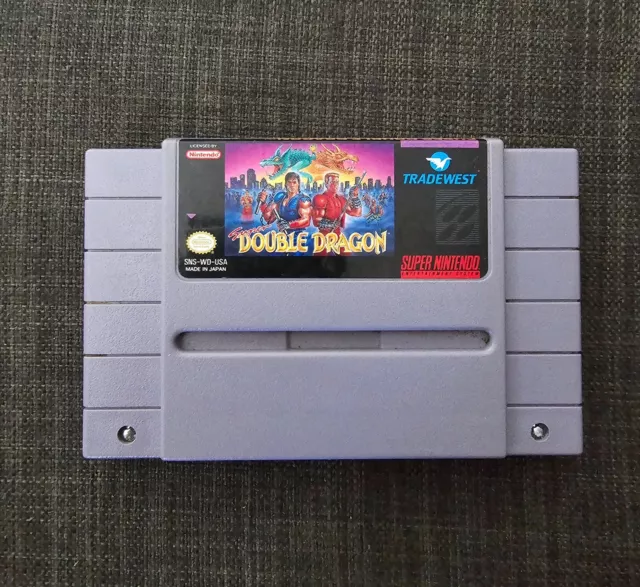 Super Double Dragon, Cartridge only, authentic, SNES Super Nintendo, tested