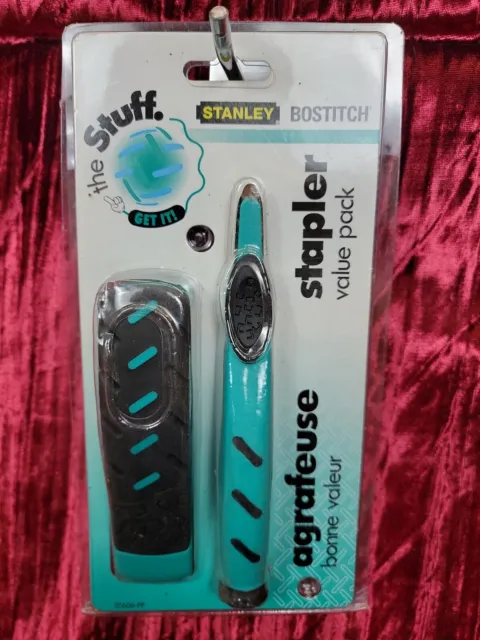 Stanley Bostitch Green/Black ST626-PP Stapler Pack (Vintage 1990's) New Unopened