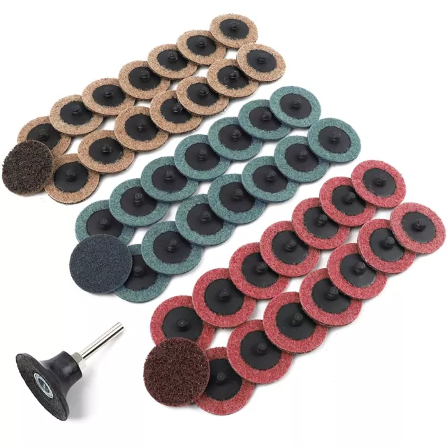 2 inch Roll Lock Surface Prep Conditioning Quick Change Sanding Discs w/ Holder