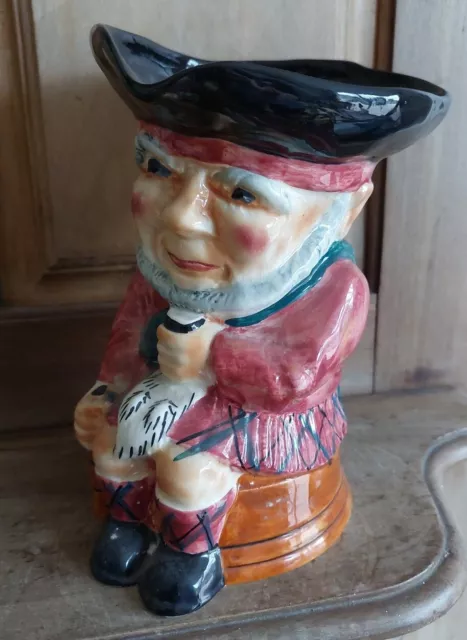 Vintage Large Shorter & Son 8.25" Toby Character Jug "Scottie" Hand Painted