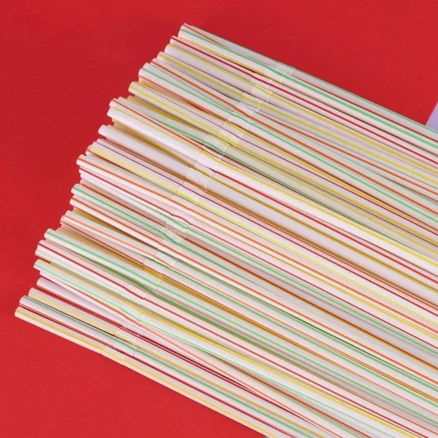 Disposable Colored Elbow Material Straws Juice Drink Milk Tea Straws