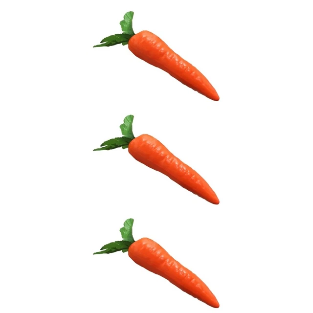 3pcs Simulazione Carrota Frutta Artificiale Lifelike Falso Verdure Verdure