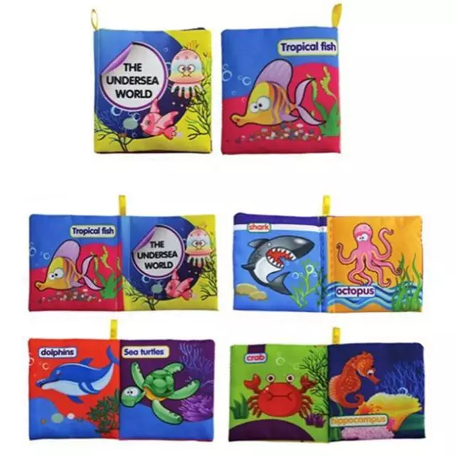 Infant Kids Intelligence Development Soft Cloth Cognize Educational Book FY