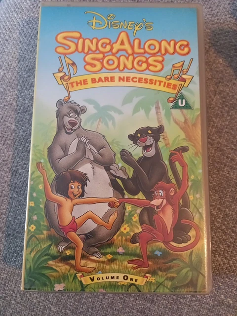 SING ALONG SONGS - The Bare Necessities (VHS) Volume One £8.99
