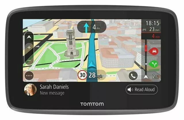 TomTom Car Sat Nav GO 620, 6 Inch with Handsfree Calling, Siri, Google Now, via