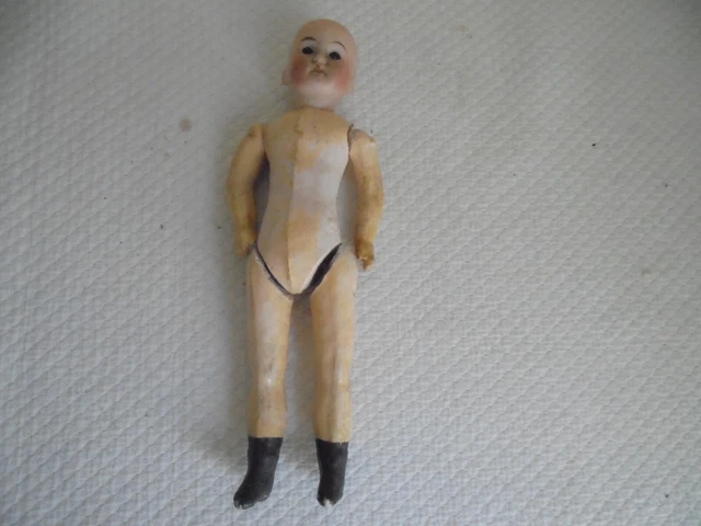 Ancienne Petite Poupée Heubach - Tête Porcelaine 300, 15/0, 18 Cm, Mignonette