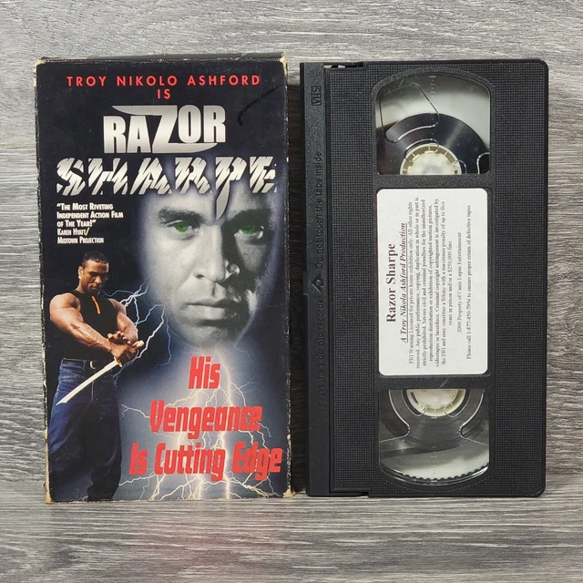RAZOR SHARPE VHS Rare Martial Arts Movie Troy Nikolo Ashford Former ...