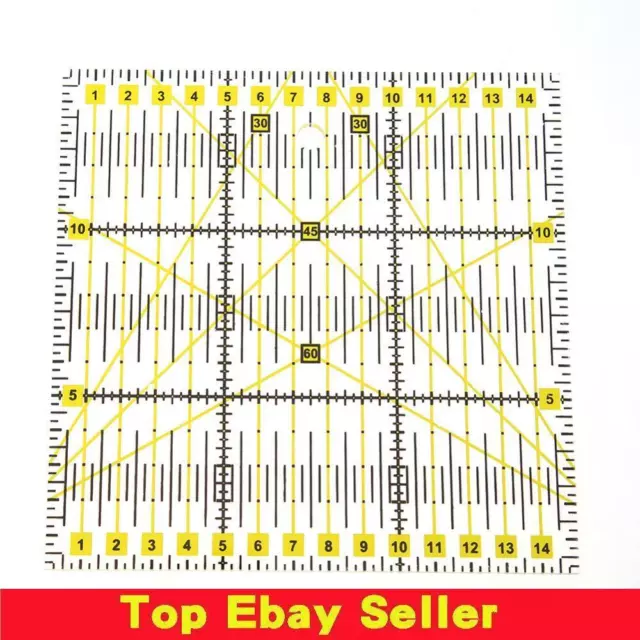 5pcs DIY Square Patchwork Tailor Yardstick Cloth Cutting Rulers Sewing Tool