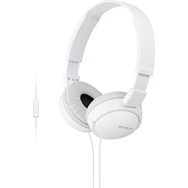 Sony MDR-ZX110AP Cuffie On-Ear con Microfono, Bianco - NUOVO