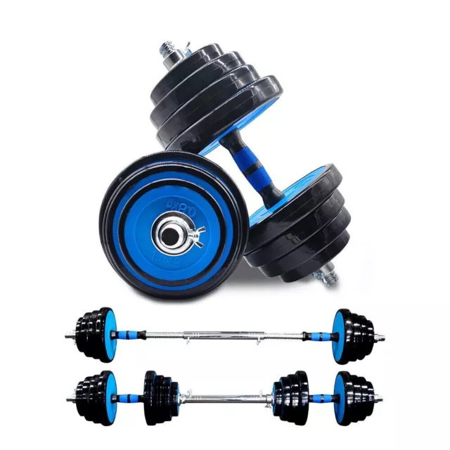 IFAST 66 LB Weight Dumbbell Barbell Set Adjustable Barbell Plates Workout New