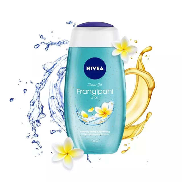 NIVEA Corps Lavage, Frangipane & Huile Gel Douche pour Tous Peau - 250ml