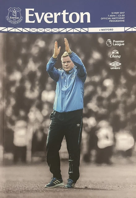*Mint* Everton V Watford Official Pl Football Programme 12/05/17