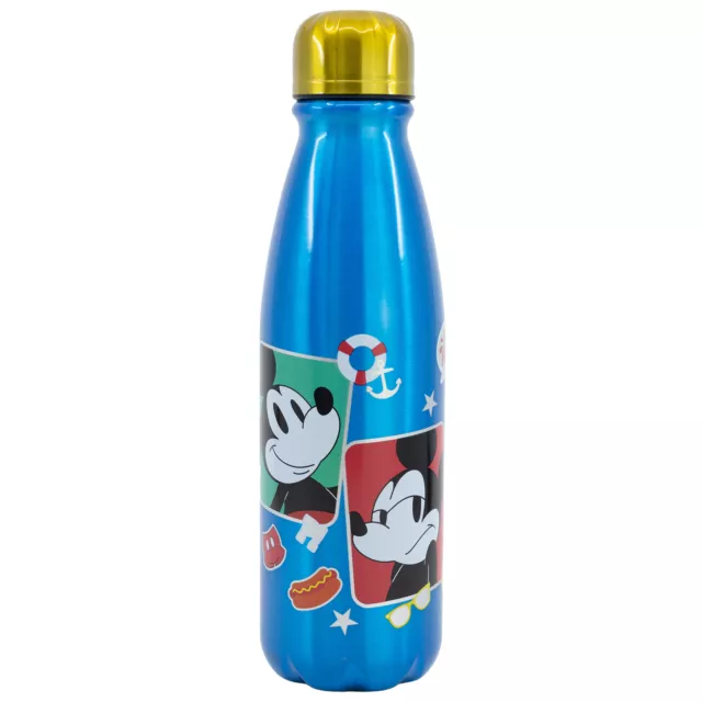 Bottiglia In Alluminio Per Bambini Da 600 Ml 600 Ml Mickey Mouse Fun-Tastic