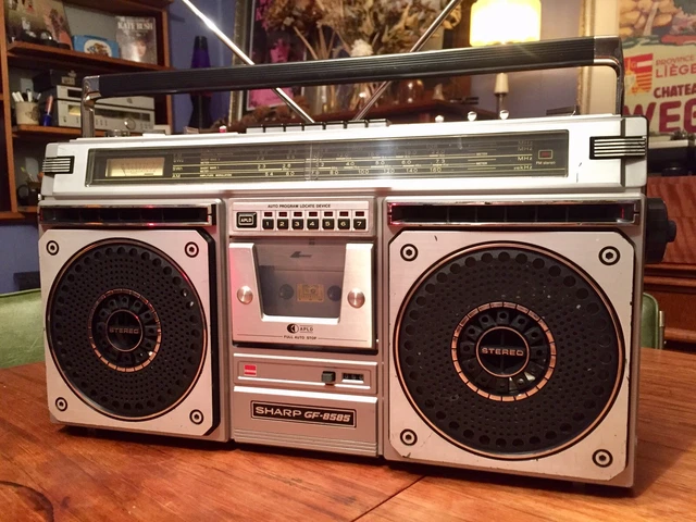 CLASSIC VINTAGE SHARP GF-8585 Radio Cassette Boombox Ghettoblaster ...