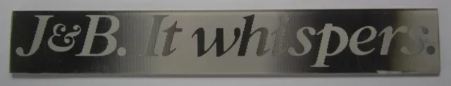 J & B Scotch Whisky 1960's Vari-Vue Movimento Lenticolare Annuncio Pubblicitario