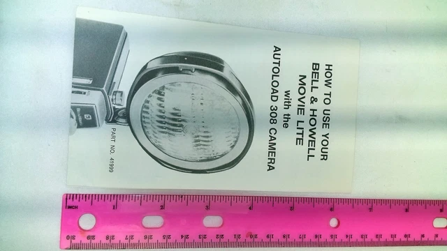 Bell & Howell Comment Usage Votre Film Lite Lumière Avec / Autoload 308 Caméra 2