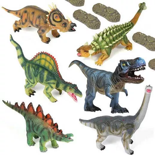 Kids Jumbo and Realistic Soft Touch Dinosaur Play Figures 19-22inch Prehistoric