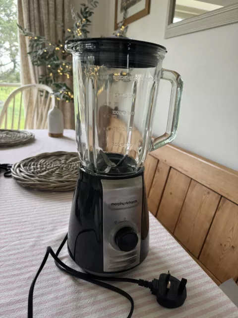 Morphy Richards Total Control Glass Jug Blender with Ice Crusher Blades, 5 Speed