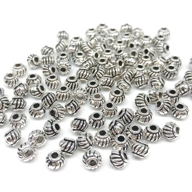 1000Pcs Tibetan Silver Alloy Bead Spacer Beads For Jewelry Making 4.5mm