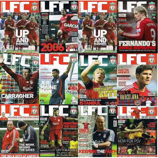 LFC Weekly Liverpool Football Club Official Magazine + Posters 2005 - 08 Various