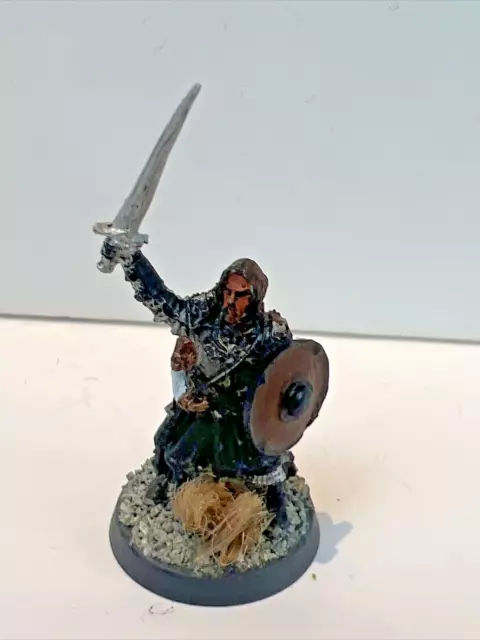LoTR Lord of the Rings Armored Boromir, Painted GW Warhammer - plastic