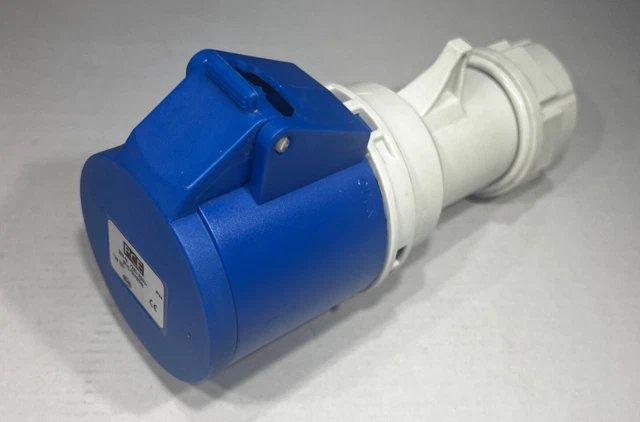 Event Power Socket PCE 32A SOCKET Blue IP44 240v Cable Mount Single Phase Electrical Event ...