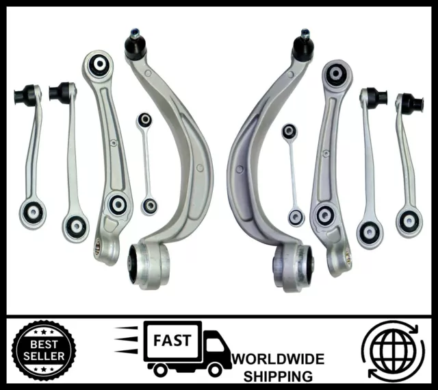 KIT Suspension Wishbone Control Arms & Stabiliser Links FOR Audi A4 A5 A6 A7 Q5