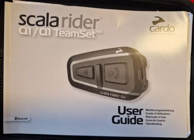 Cardo Scala Rider Q1 Duo Kommunikationssystem für Motorrad Sprechanlage Set