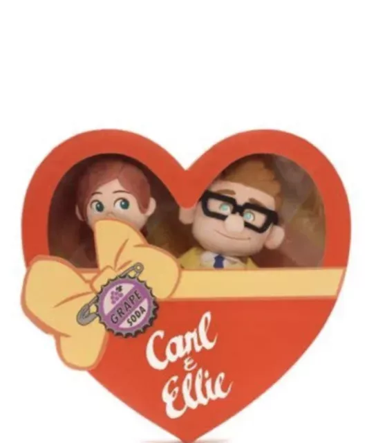 DISNEY CARL AND Ellie Soft Toy Set Up 28cm 11 Plush Dolls Duo