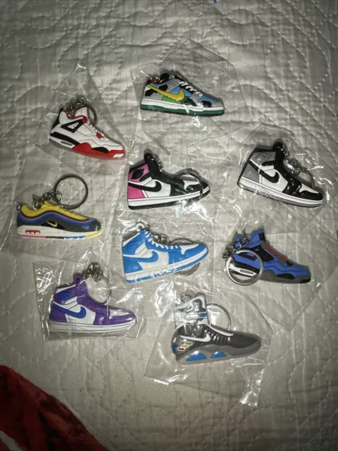Portachiavi Mini Sneakers 2D Keychain Scarpe Nike Jordan