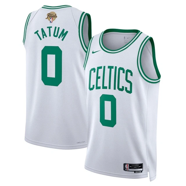 JAYSON TATUM 0 Boston Celtics Finals 2024 MEN Stitched Jersey Green