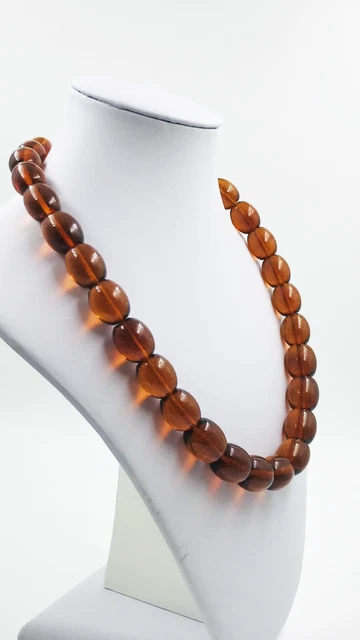 Collier vintage en ambre de la mer Baltique Grandes perles d'ambre Ambre...