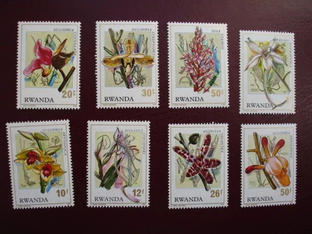 Ruanda / Rwanda 1976 / Flowers / Orchids / Orchideen / Blumen / Mnh Set / **