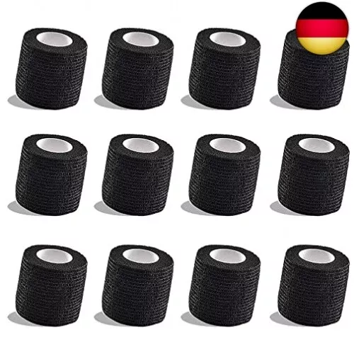 Tattoo Griff Abdeckung Wrap, Unihuby 12pcs Einweg Tattoo Grip Tape Cover 2"x 5