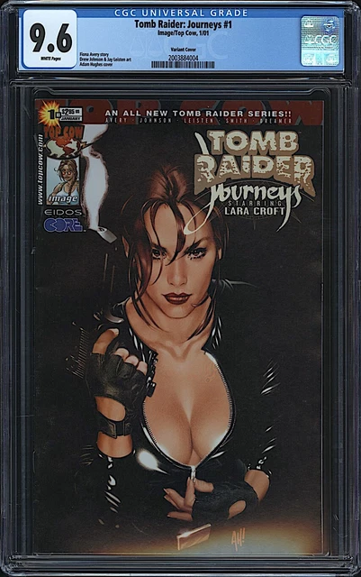 Tomb Raider Journeys #1 CGC 9.6 WHITE Top Cow 2001 Adam Hughes Cover