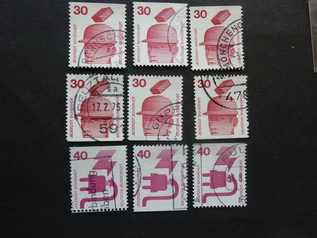Bund/BRD Mi Nr.698 CD/699 CD 30/40 Pf.  Jederzeit Sicherheit 1971