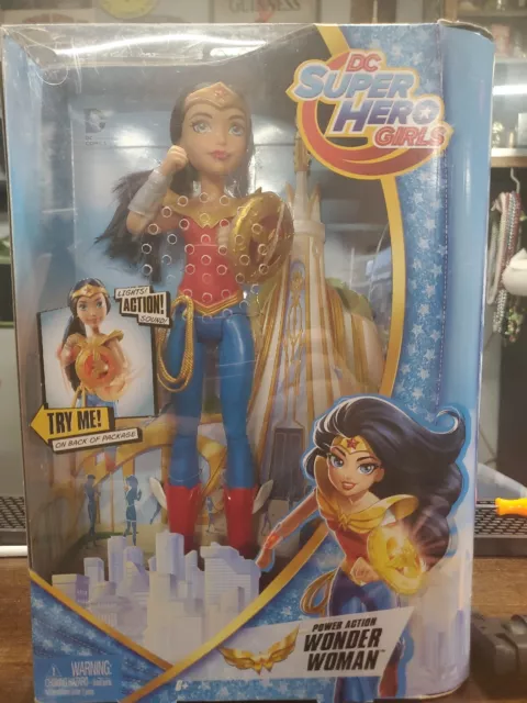 New DC Super Hero Girls Power Action Wonder Woman Doll 12"