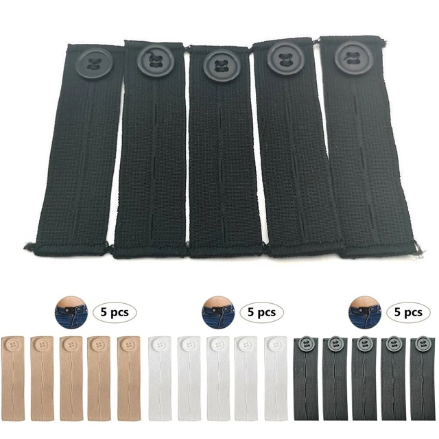 Neuf Taille Bande Boucle Jupe Bouton Pantalon Extendeur Jeans Maternité Expander