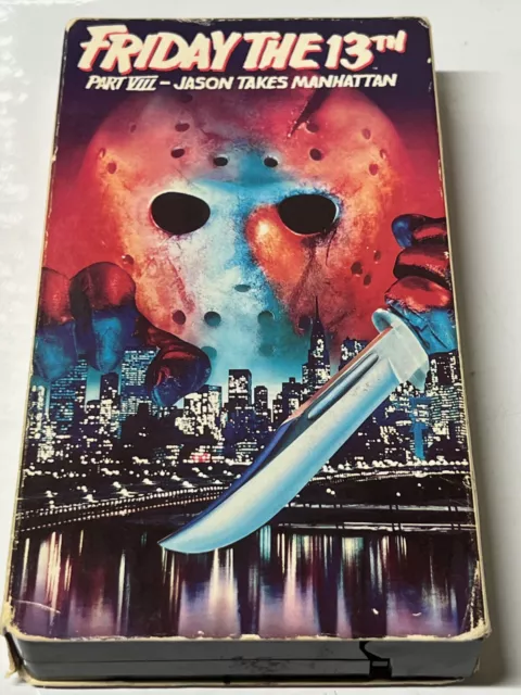 Friday the 13th - Part 8 VIII: Jason Takes Manhattan (VHS, 1989) FREE SHIPPING