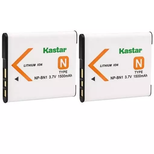 Kastar Ba-2B-Bn1 2-Pack Battery Replacement For Sony Np-Bn1