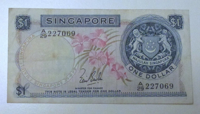 1971 SINGAPORE $1 **Hon Sui Sen** (( GEM UNC ))
