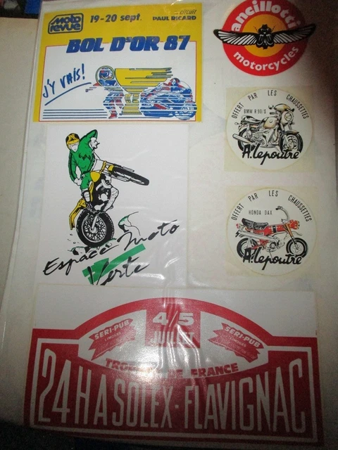 Autocollant Vintage Bol D'or 1979 - Circuit Paul Ricard Publicitaire Moto