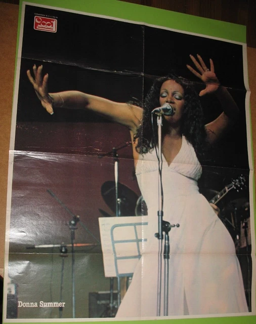 Donna Summer     Poster Supplemento A Ciao 2001 1978 Eccellenti Condizioni !