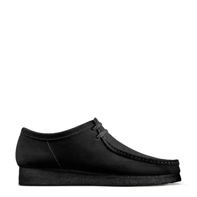 Clarks Originals Wallabee Shoes Black Suede