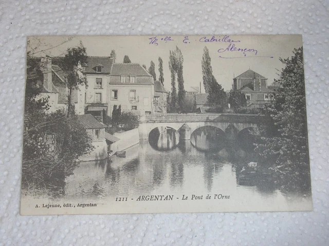 CPA - ARGENTAN - Le pont de l'Orne